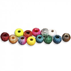 Головки латунные Hareline Gritty Brass Beads - Фото