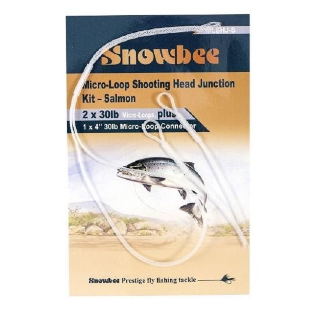 Коннектор Snowbee MICRO-LOOP  SHOOTING HEAD JUNCTION KIT 30Lb x 3 pc Salmon