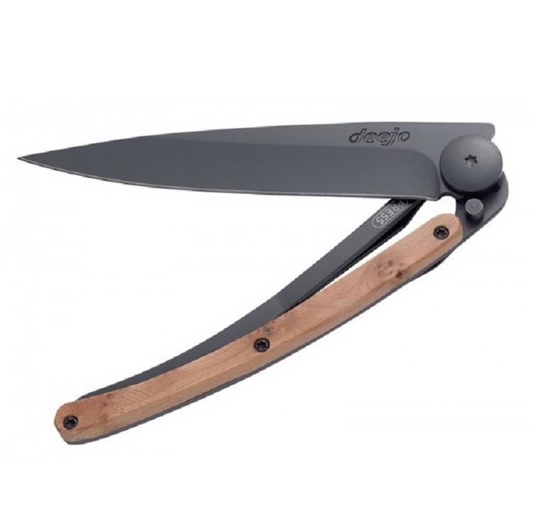 Нож Deejo Black 37g, juniper wood